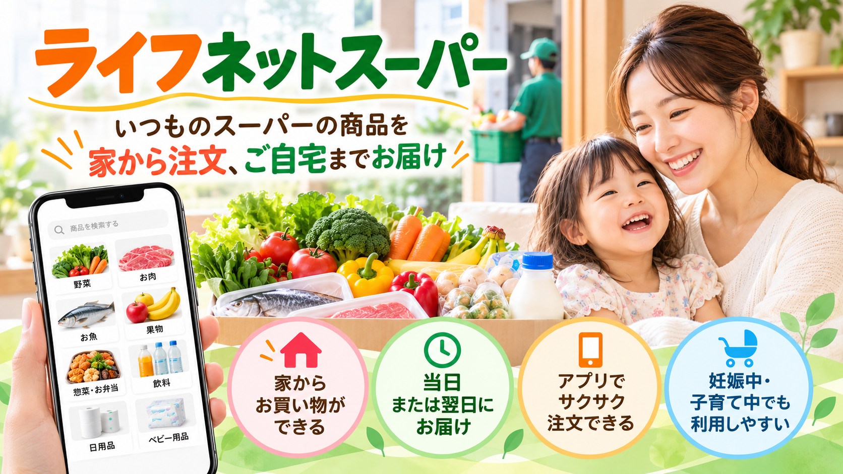 ライフネットスーパーの料金・配送料は?他のネットスーパーと特徴を比較