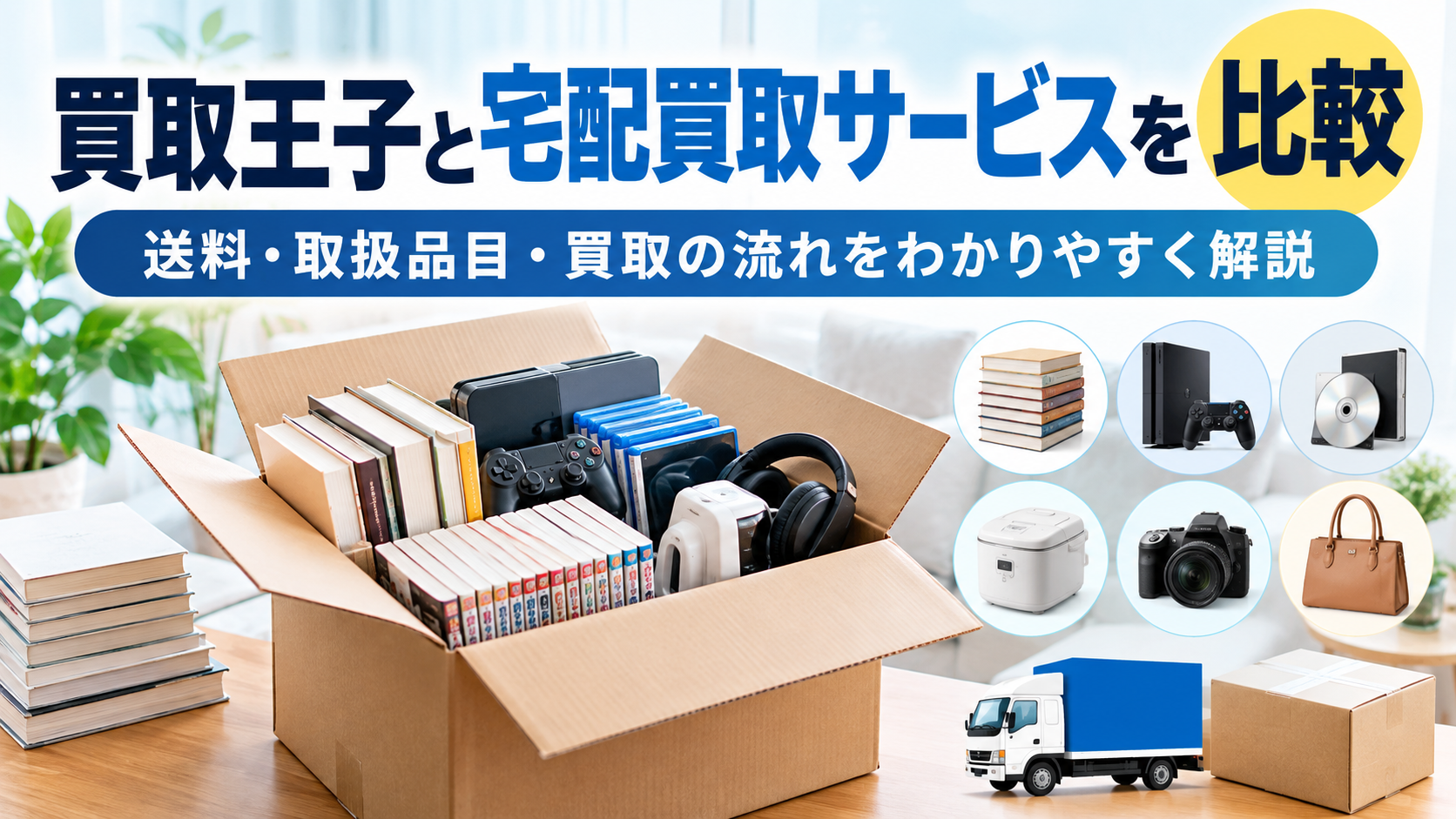 買取王子と宅配買取サービスを比較|送料・取扱品目・買取の流れを解説