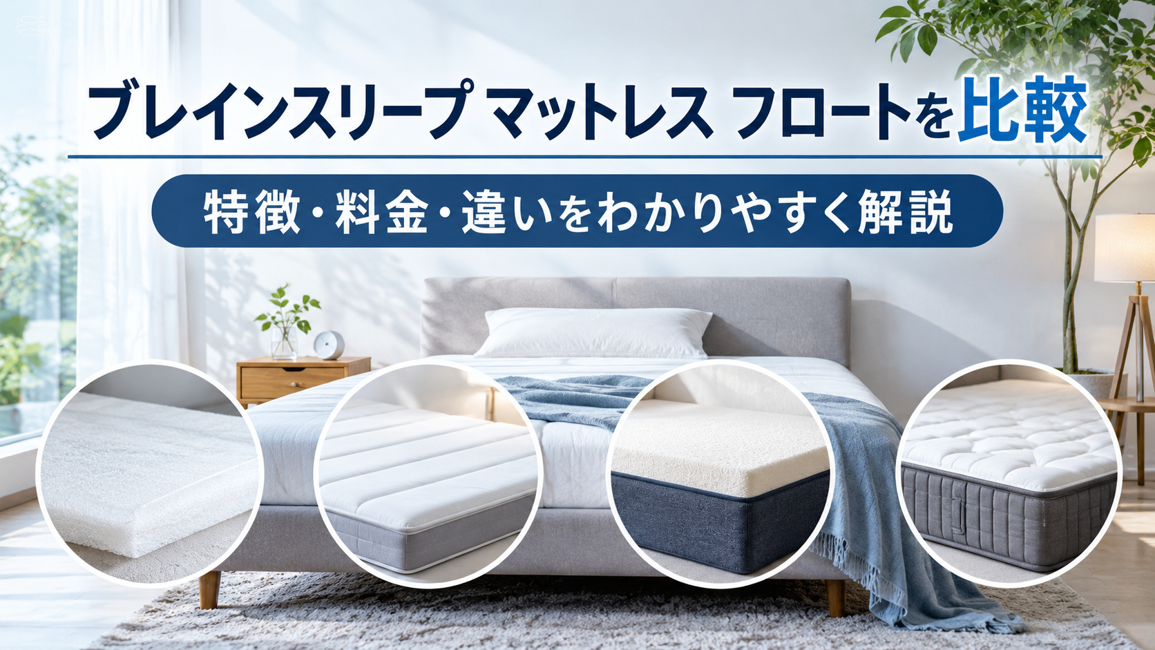 ブレインスリープ マットレス フロートと他社マットレスを比較|特徴・料金・違いを解説